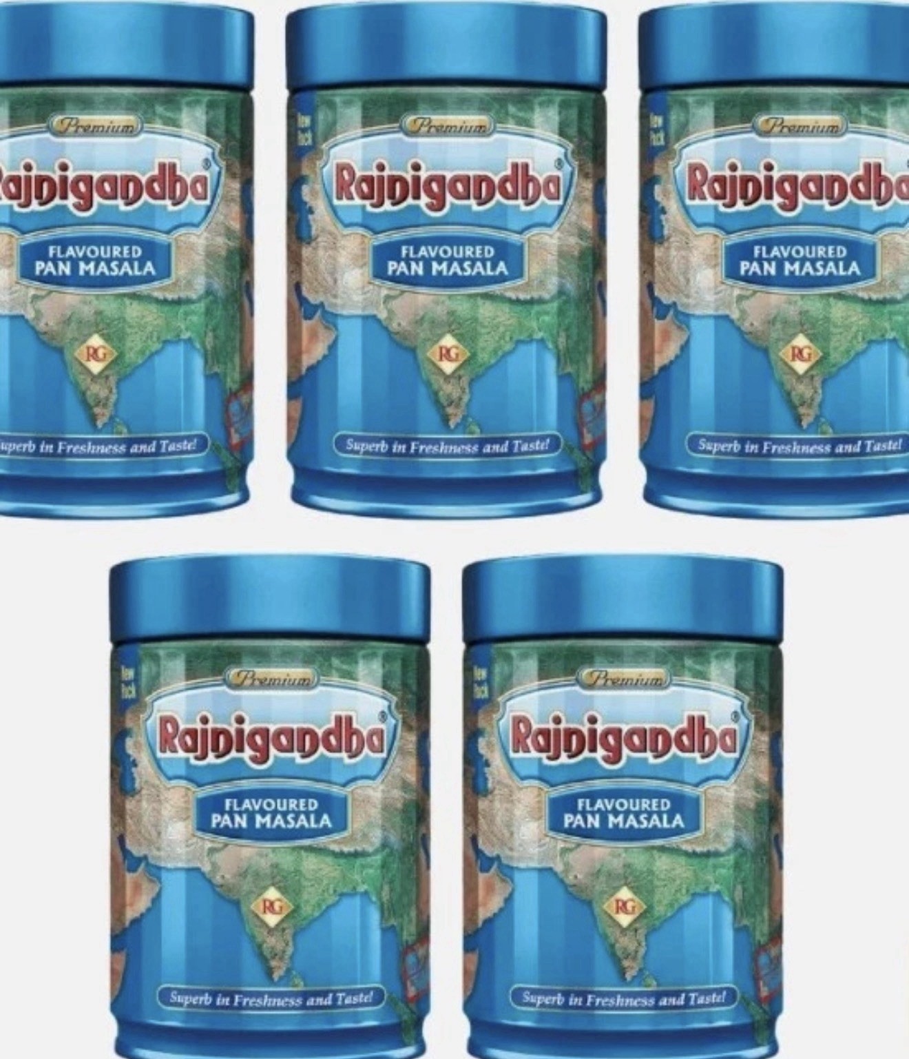Rajnigandha Premium Flavoured Pan 100g, Pack of 5,