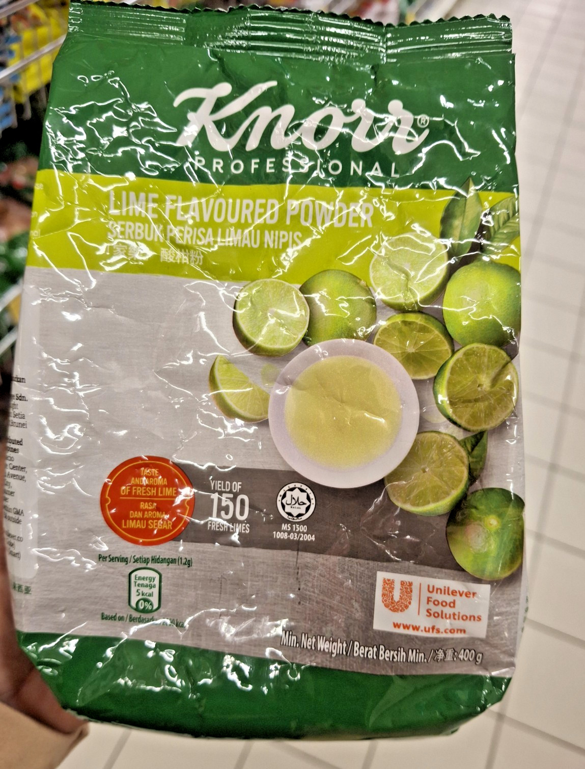 4 x Knorr Lime Powder 400g – Fresh Lime Taste Halal Certified Seasoning