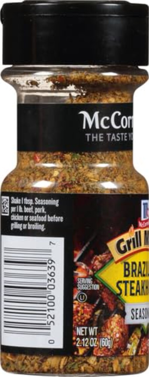 Convenient 2.12 oz Brazilian Steakhouse Seasoning – Elevate Grilling Experiences