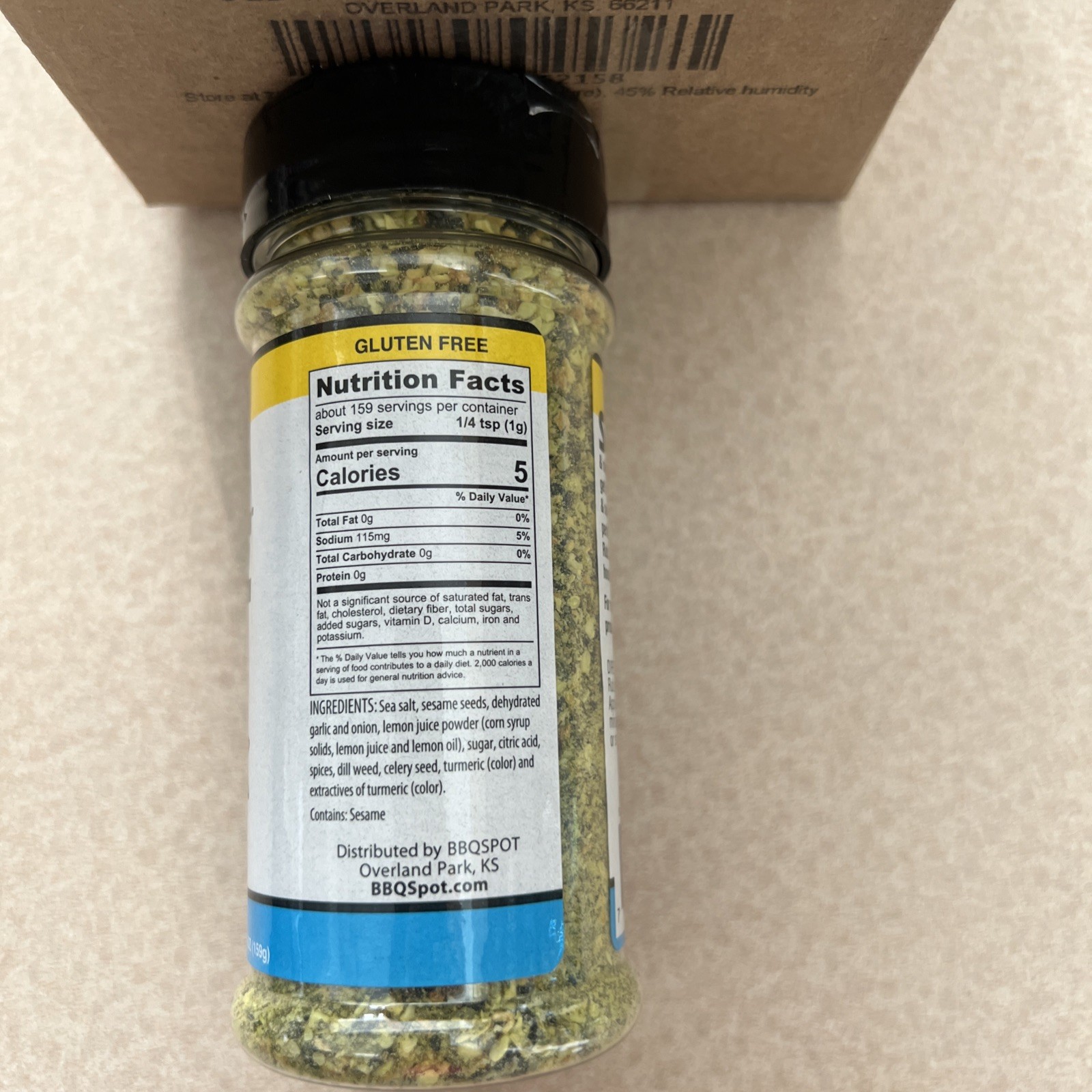 BBQ SPOT Rub Some Fish 5.6 oz Lemon, Dill & Sesame Fish Rub Exp. 04/2027