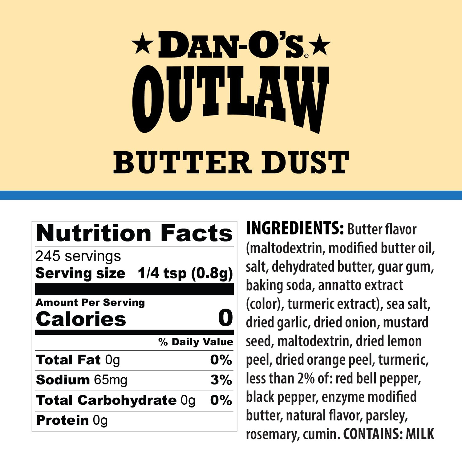 Outlaws 3 Bottle Seasoning Set, 3 Pack, Includes Butter Dust, Butter Steak and B