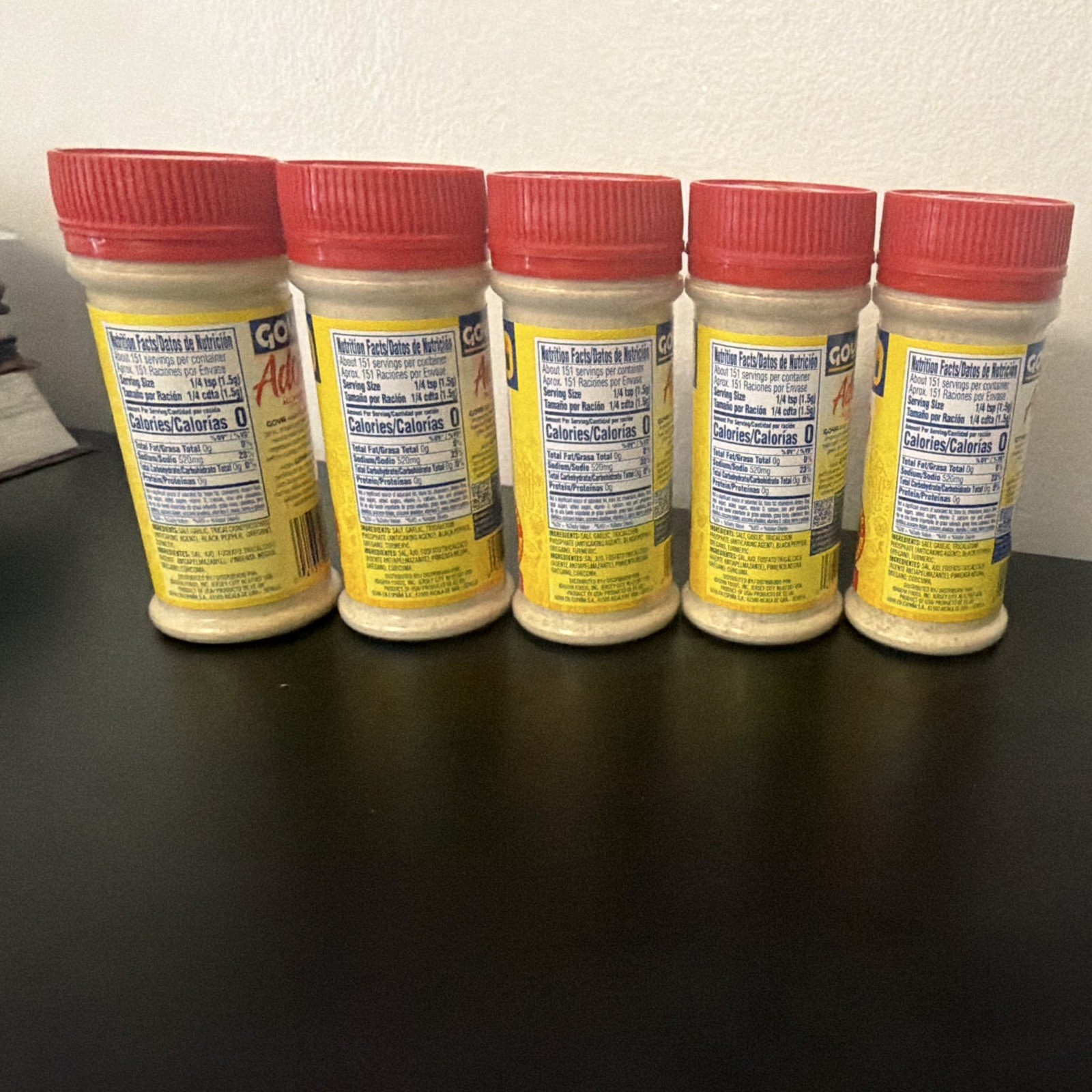 Goya Adobo All Purpose Seasoning with Pepper, 8 oz (226 g) Bottles, 5-Pack
