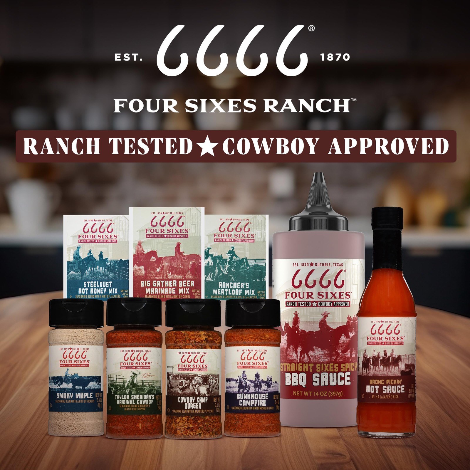6666 Four Sixes Bunkhouse Campfire Seasoning, 6 Ounce 6 (Pack of 1)