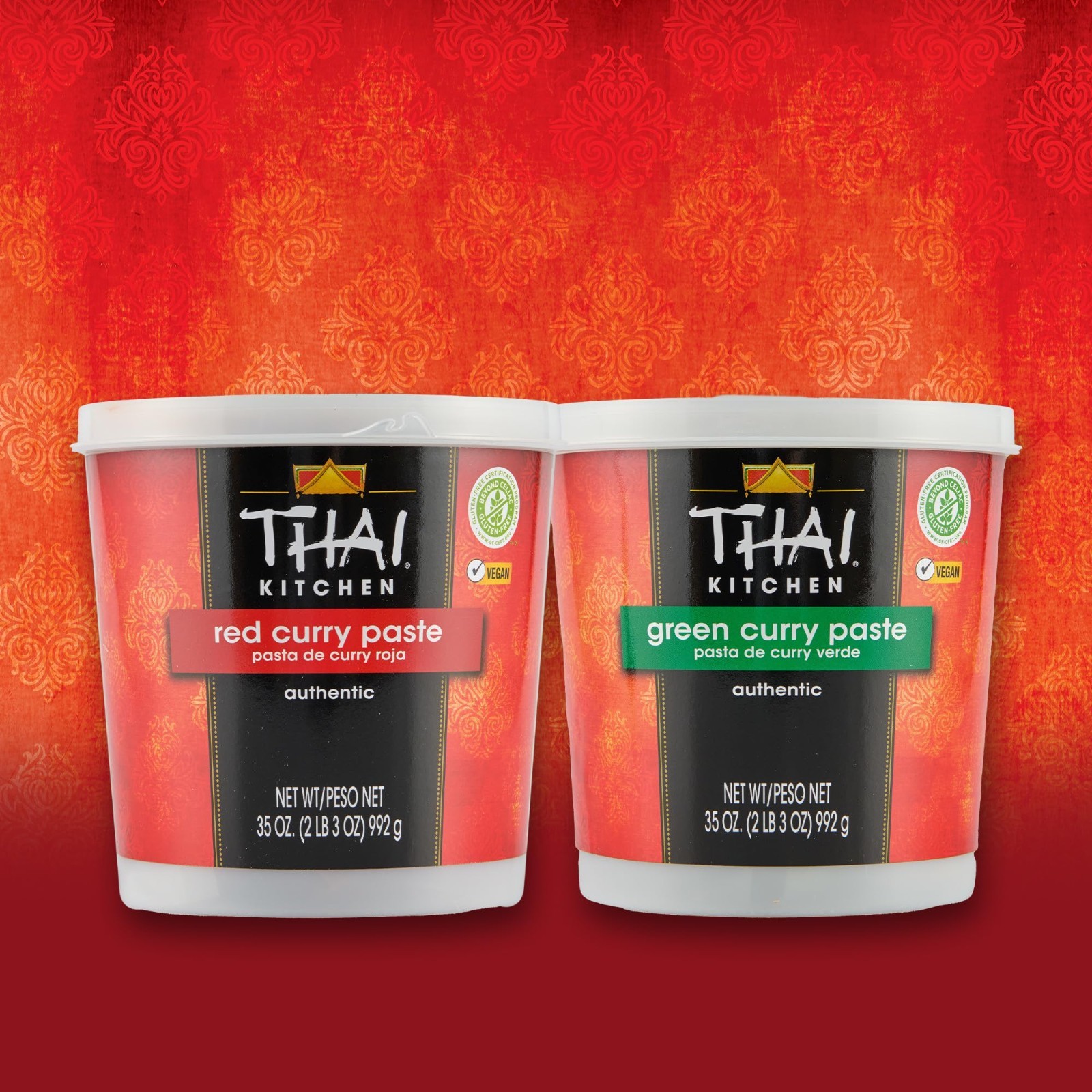 Thai Red Curry Paste 35 oz – Spicy Chili, Lemongrass & Ginger for Stir-Fries & S