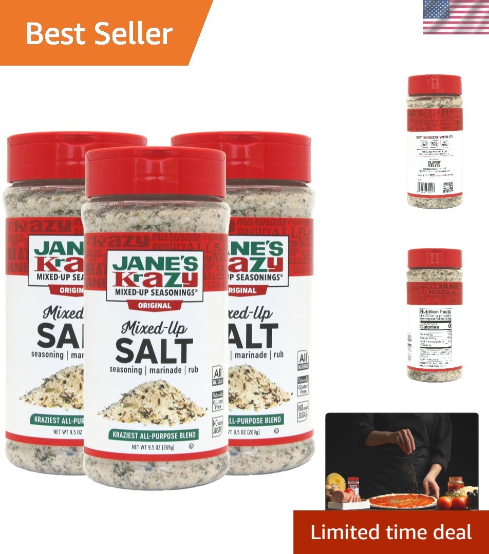 Mixed-Up Salt Blend – 9.5 Oz Pack of 3 – All Natural & Gluten Free