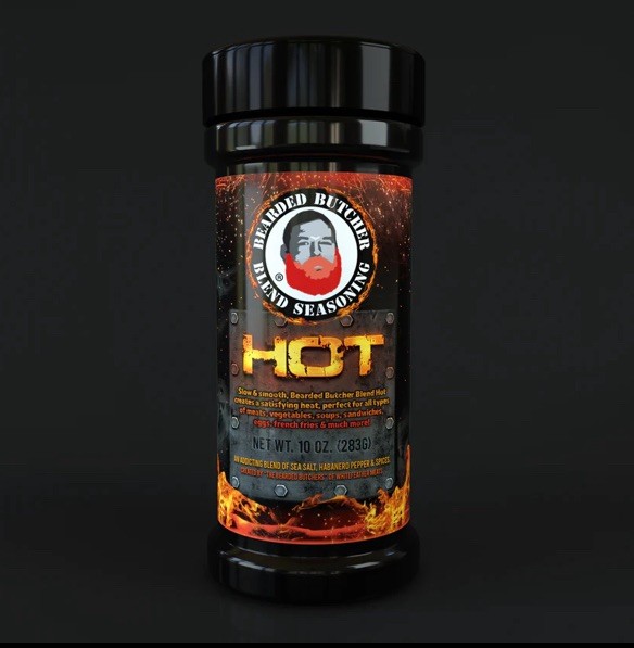 Bearded Butcher Blend Seasoning Co. Hot Seasoning BBQ Rub / 6oz / New Sealed