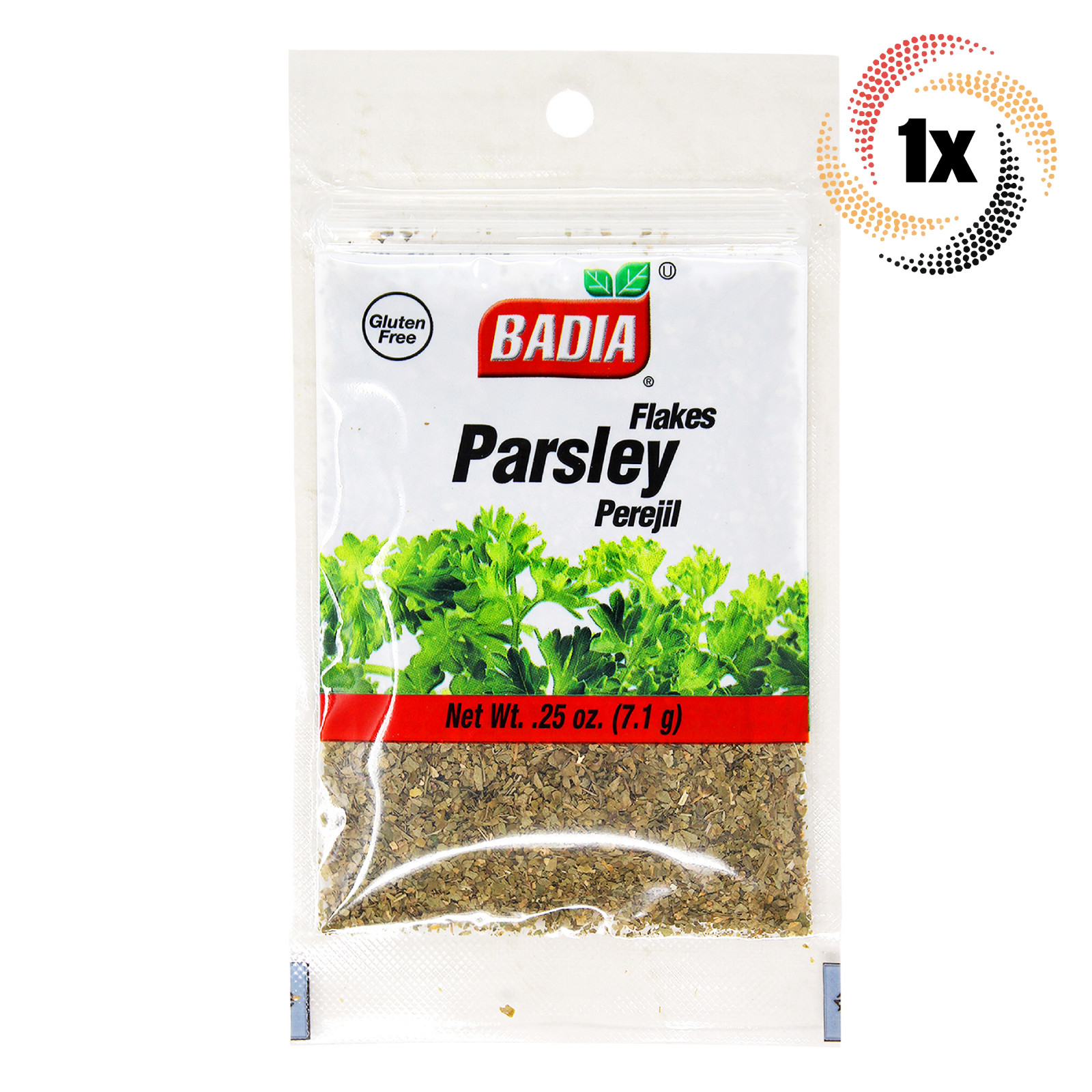 1x Bag Badia Parsley Flakes Seasoning | .25oz | Gluten Free No MSG & Kosher