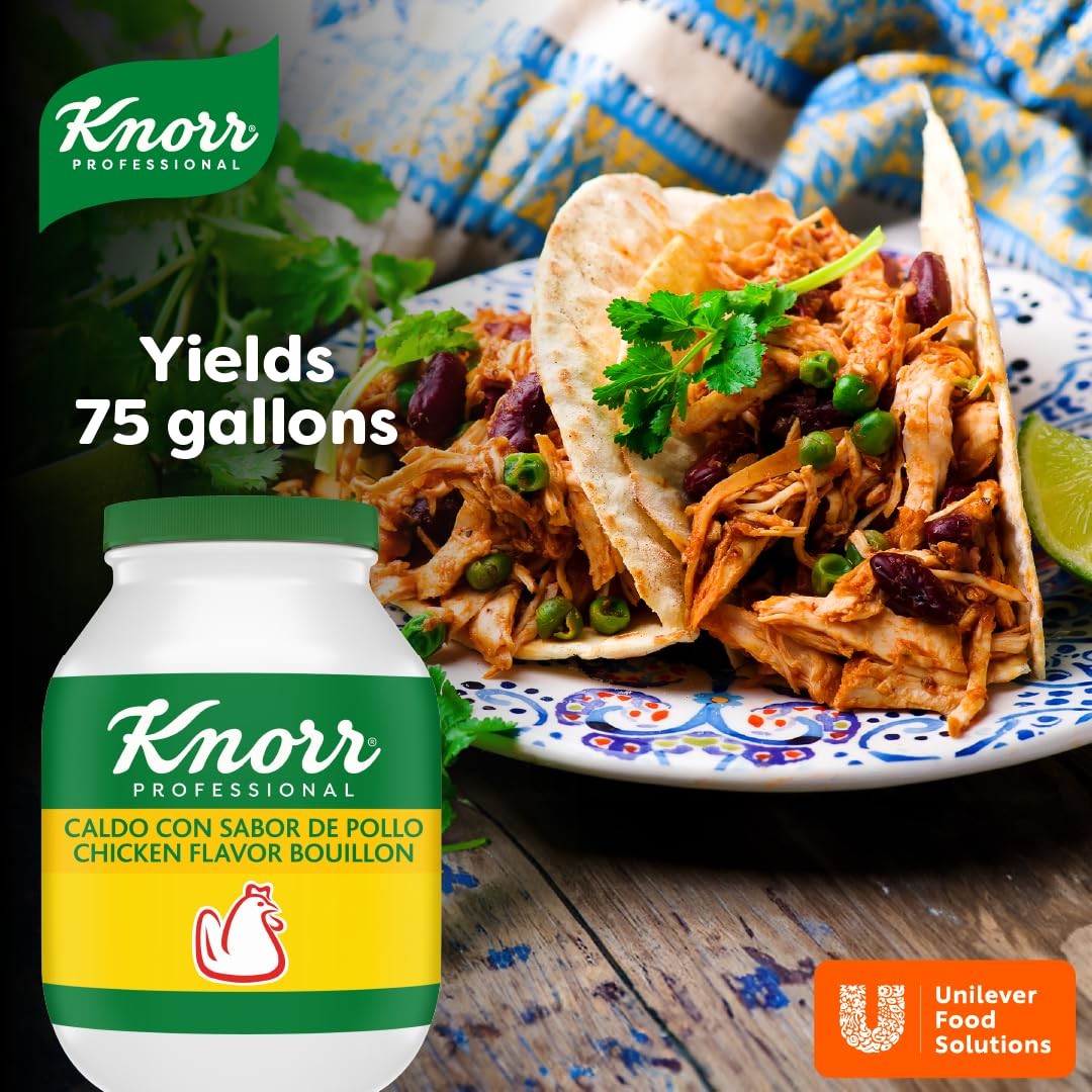knorr Professional Caldo de Pollo, Bouillon with Chicken Flavor Granulated