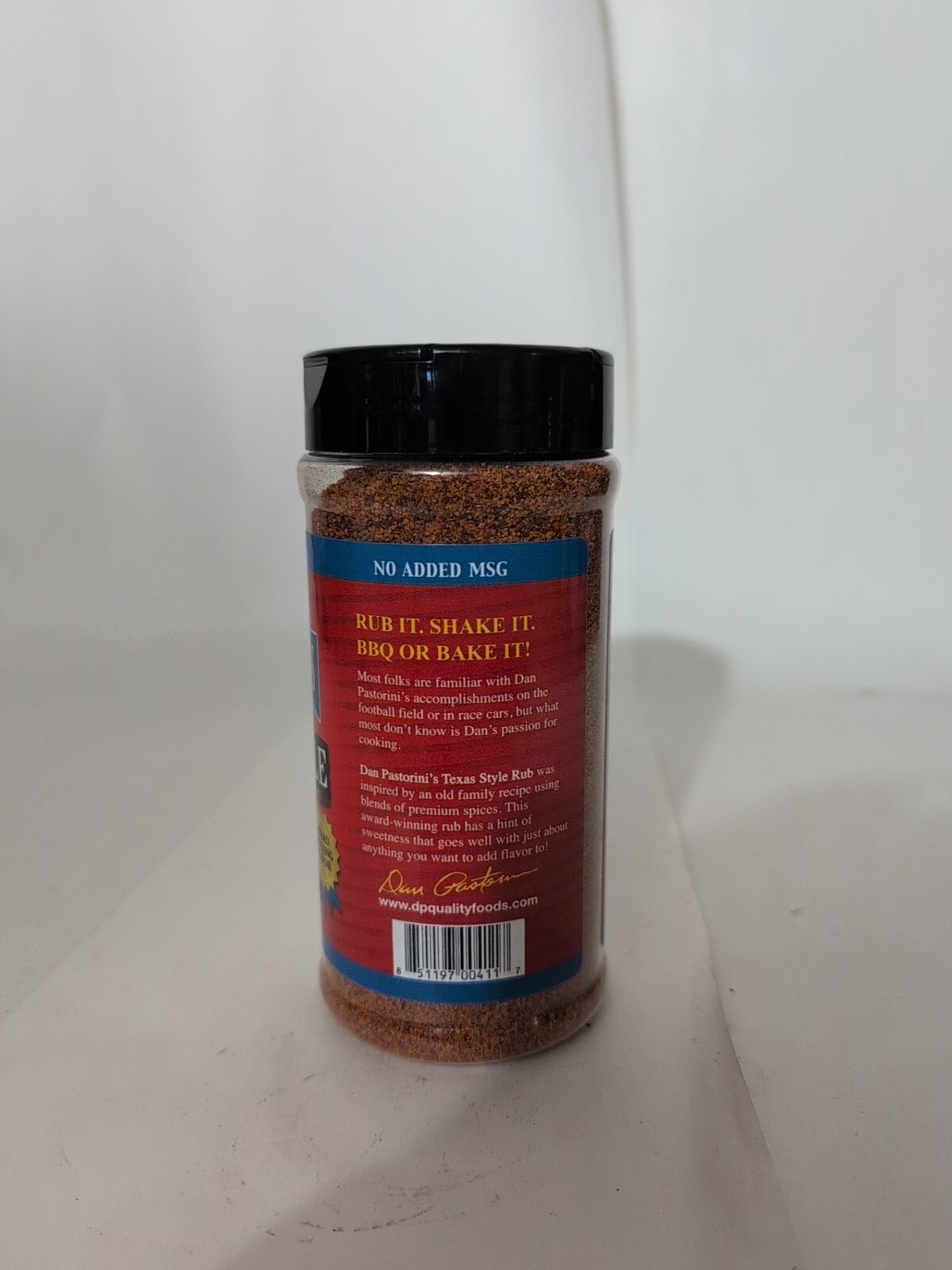 Dan Pastorini’s Quality Foods Texas Style Rub 12.5 Ounce Plastic Shaker