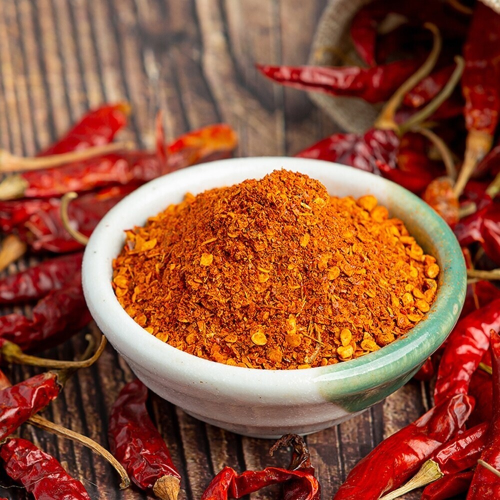 Thai Red Chili Pepper Cayenne Natural Hot Spicy Ground 100 Sachets 1 Pack