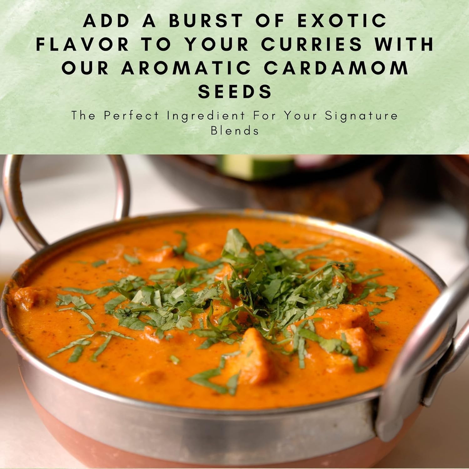 Organic Cardamom Seeds Decorticated 4 oz – Aromatic Spice for Tea & Cooking