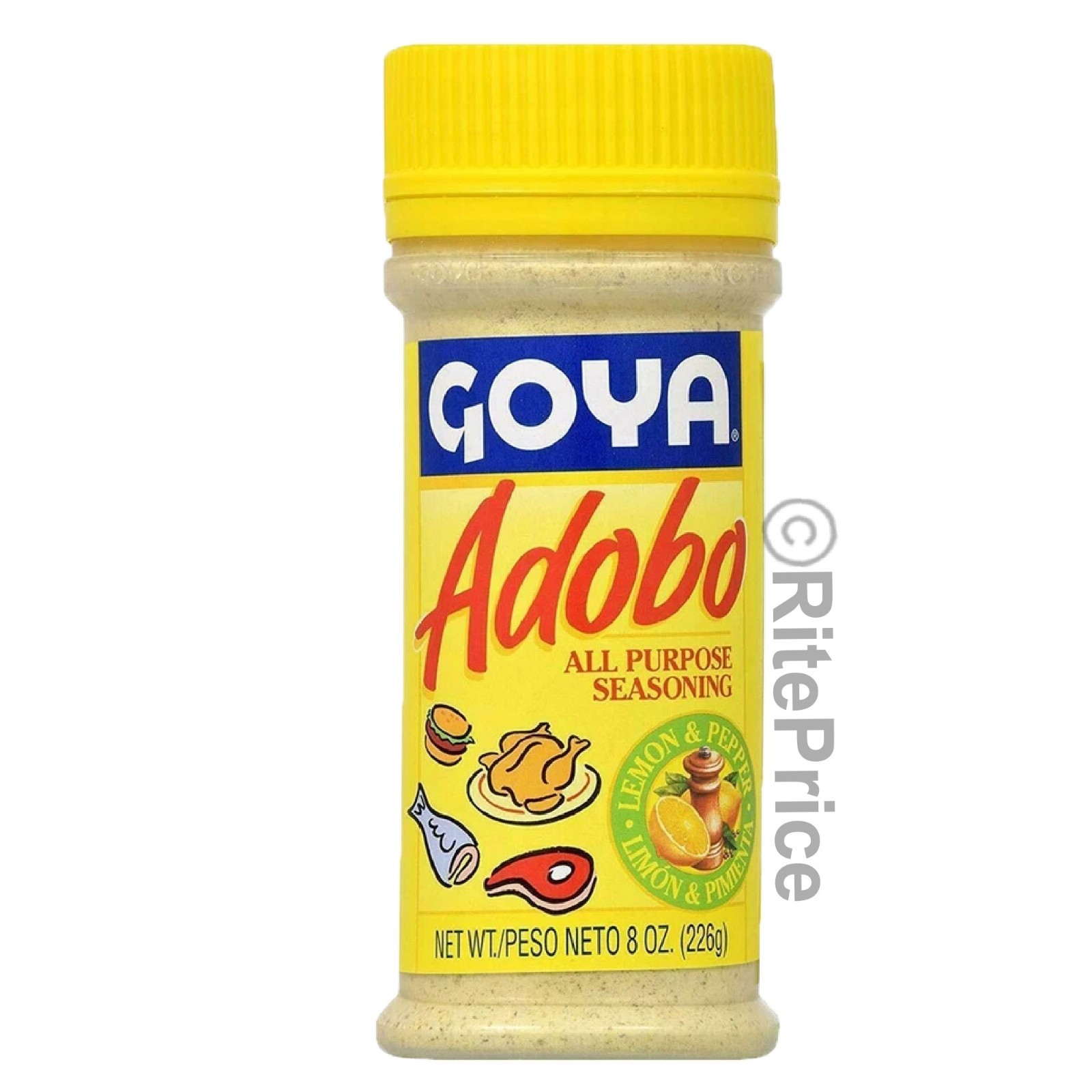 GOYA ADOBO ALL PURPOSE SEASONING LEMON & PEPPER LIMON Y PIMIENTA 8 Oz (3 pk) New