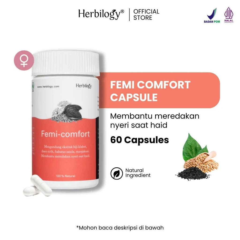 Femi Comfort 60 Caps Natural Organic Herbs Spices Fresh Pure Hygienic Premium