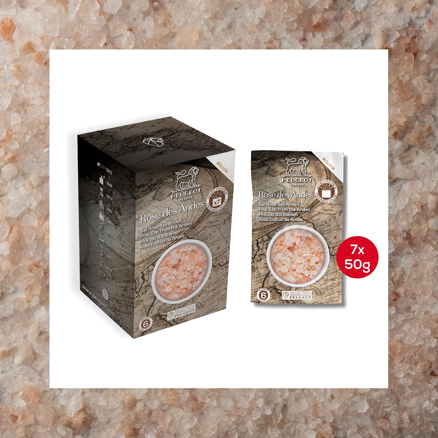 Peugeot Gourmet Spice Sachet Bundle – 15 Sachets Total – Timut Wild Pepper (4 x