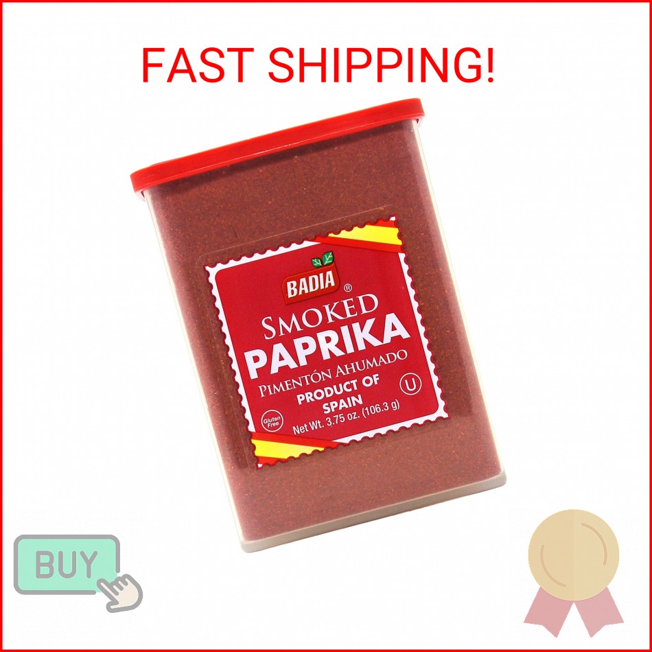 Badia Smoked Paprika, 3.75 oz – Rich, Smoky Flavor for Cooking, Grilling & Seaso