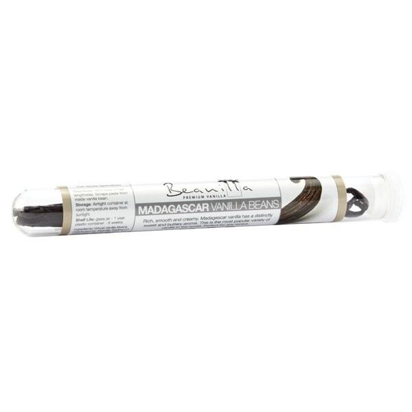 1 Organic Madagascar Vanilla Bean (Glass Vial of 1) | Bulk | Spice Jungle