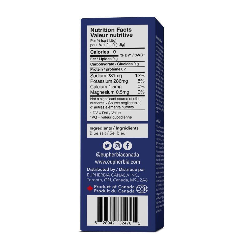 Blue Salt, Coarse, Rare Mineral Salt, High Potassium, Lower Sodium, Natural.