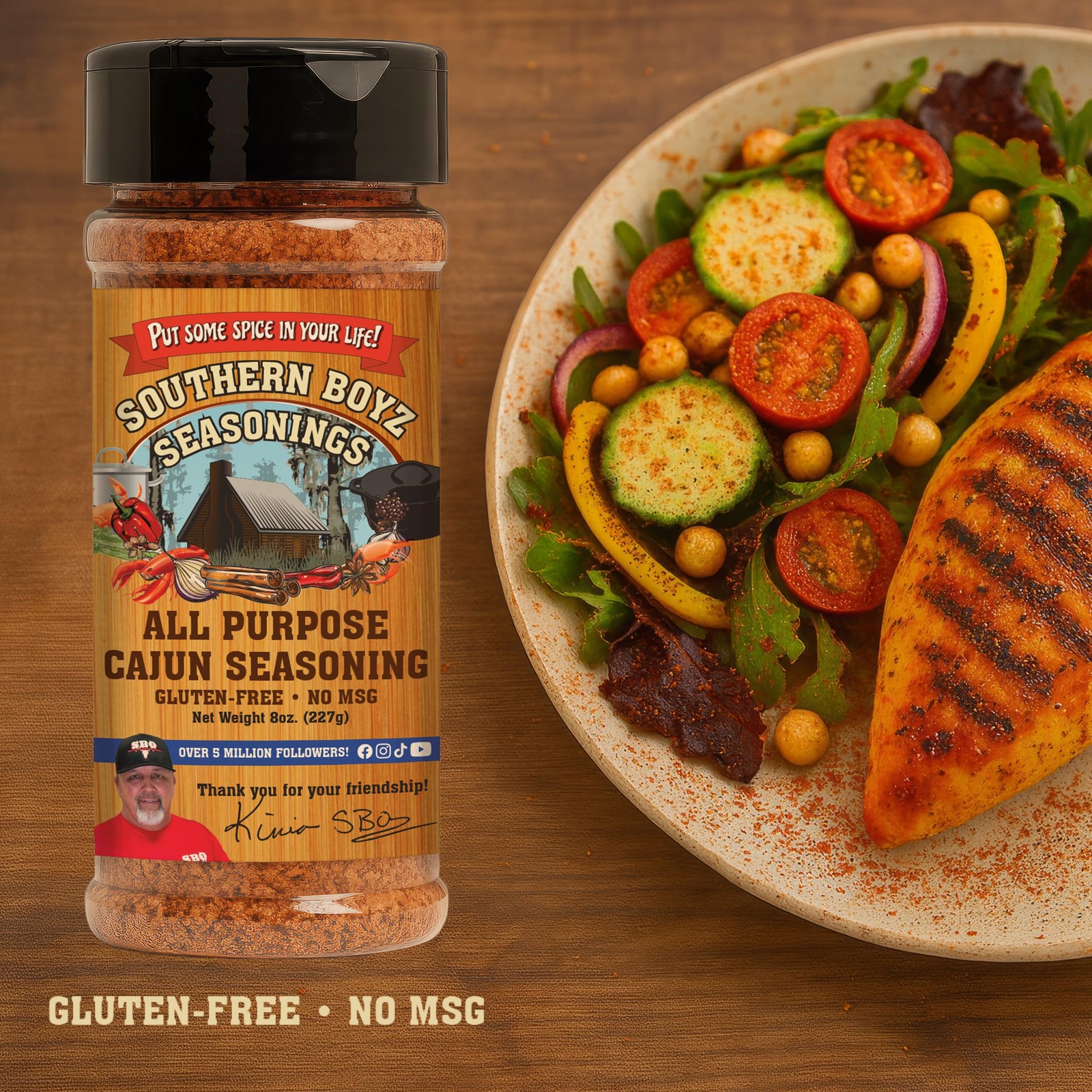 Southern Boyz Seasoning All-Purpose Cajun – 8 Ounce (Pack of 1)