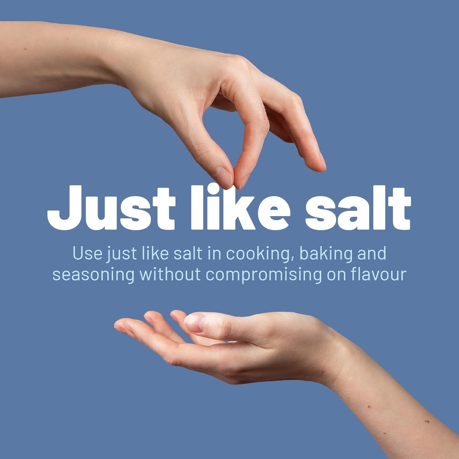 Flavorful 66% Less Sodium Salt | Non-Iodized | 12.3oz Healthy Option
