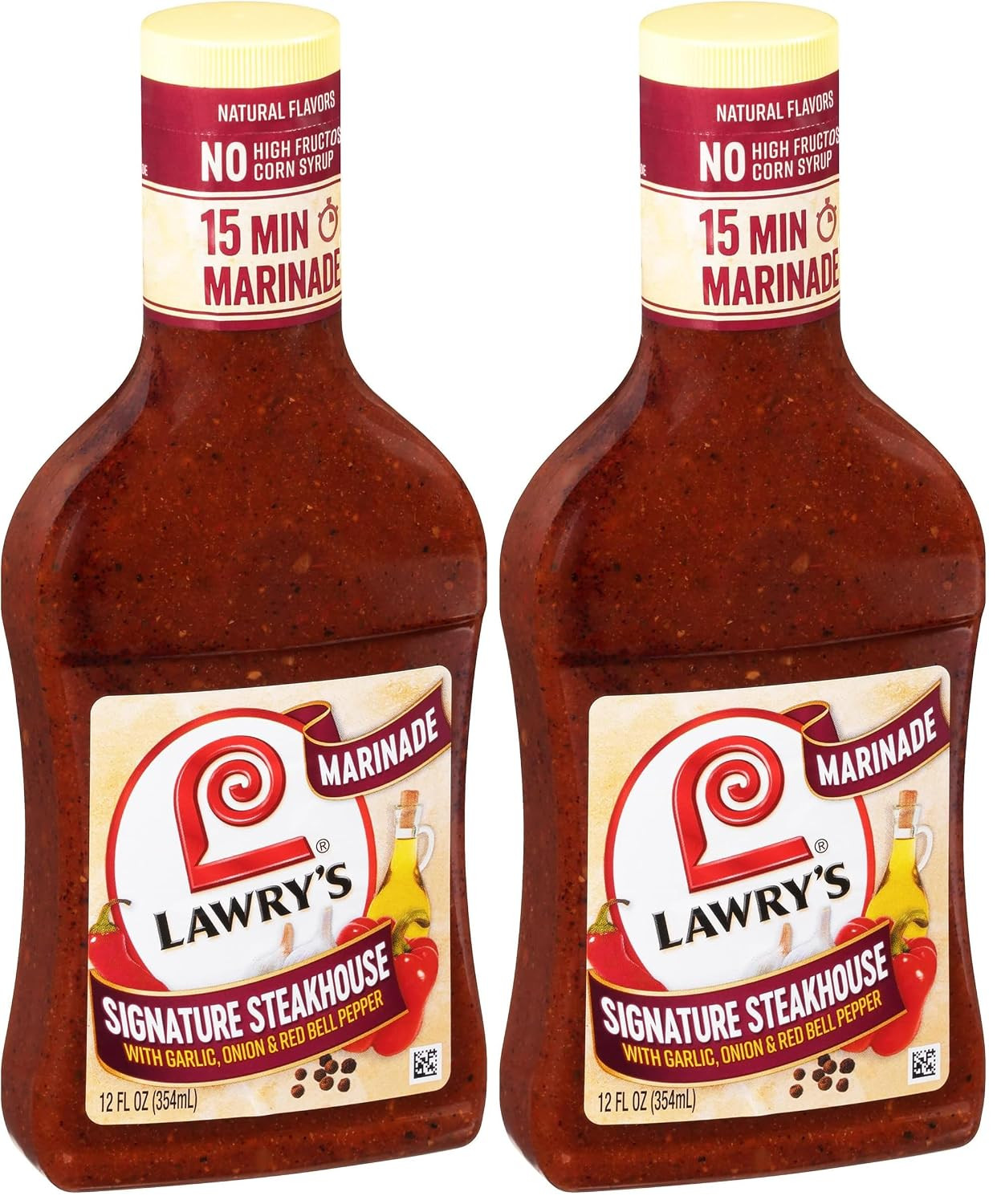 Signature Steakhouse with Garlic, Onion & Red Bell Pepper Marinade, 12 Fl Oz