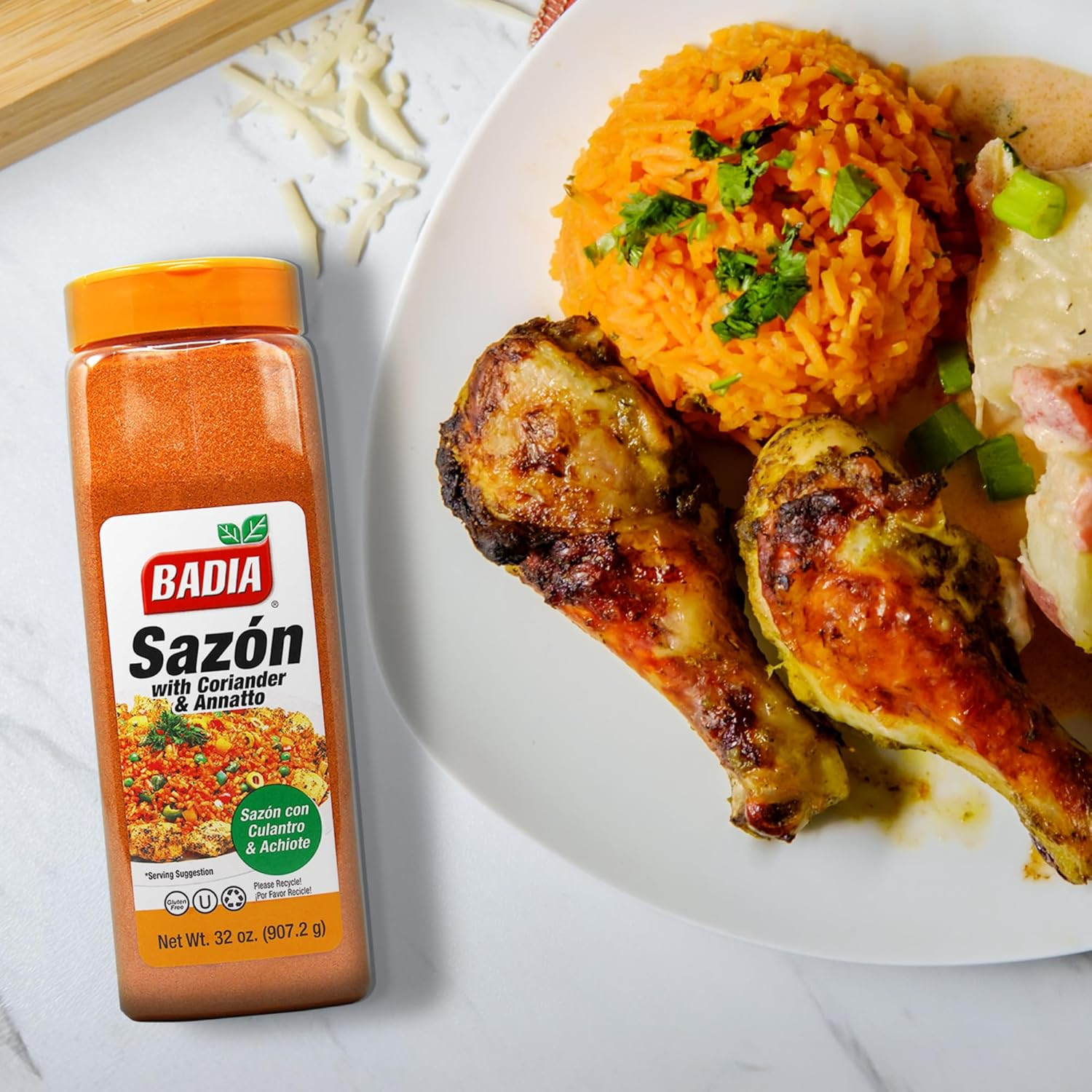 Sazon with Coriander & Annatto, 32 Oz – Culantro & Achiote Blend | Authentic Lat