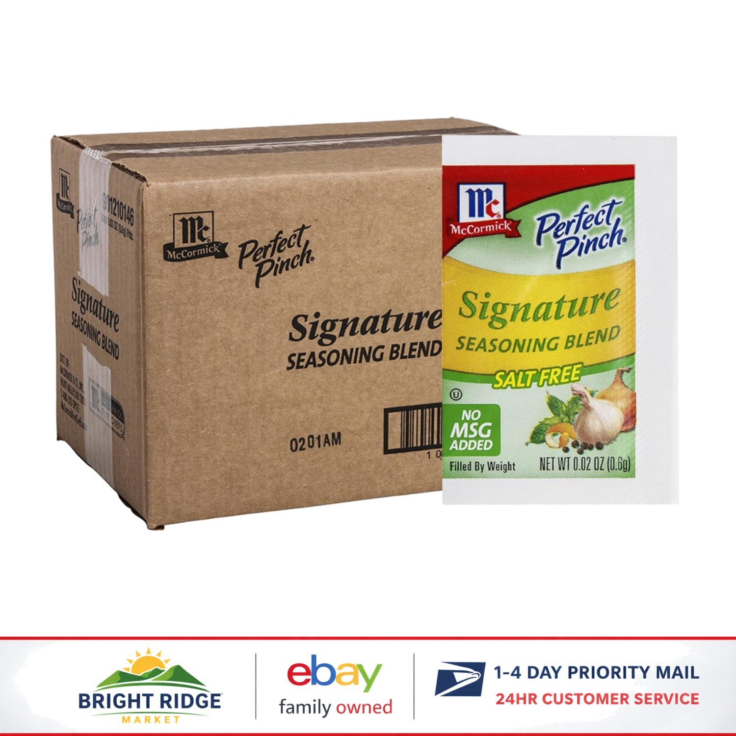 Salt-Free Signature Seasoning Packets, 500 Count for Healthy Cooking