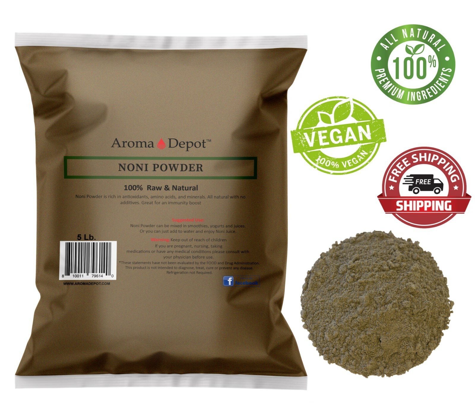 Noni Juice Powder Herb Tea 100% Natural Raw Herbal Remedy Morinda citrifolia Lot