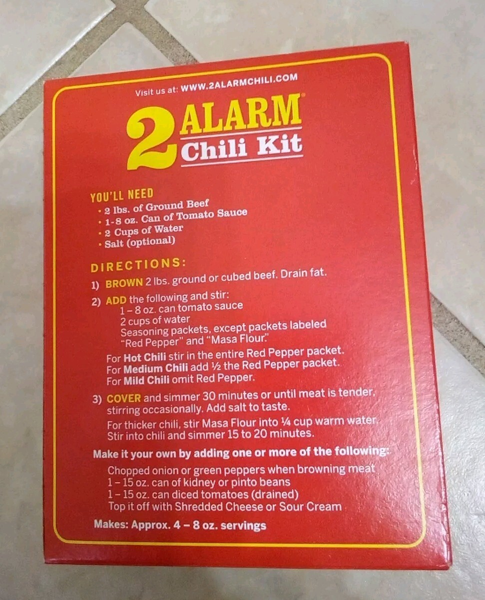 Wick Fowler’s Famous Texas Style 2 Alarm Chili Kit (3.3 oz)