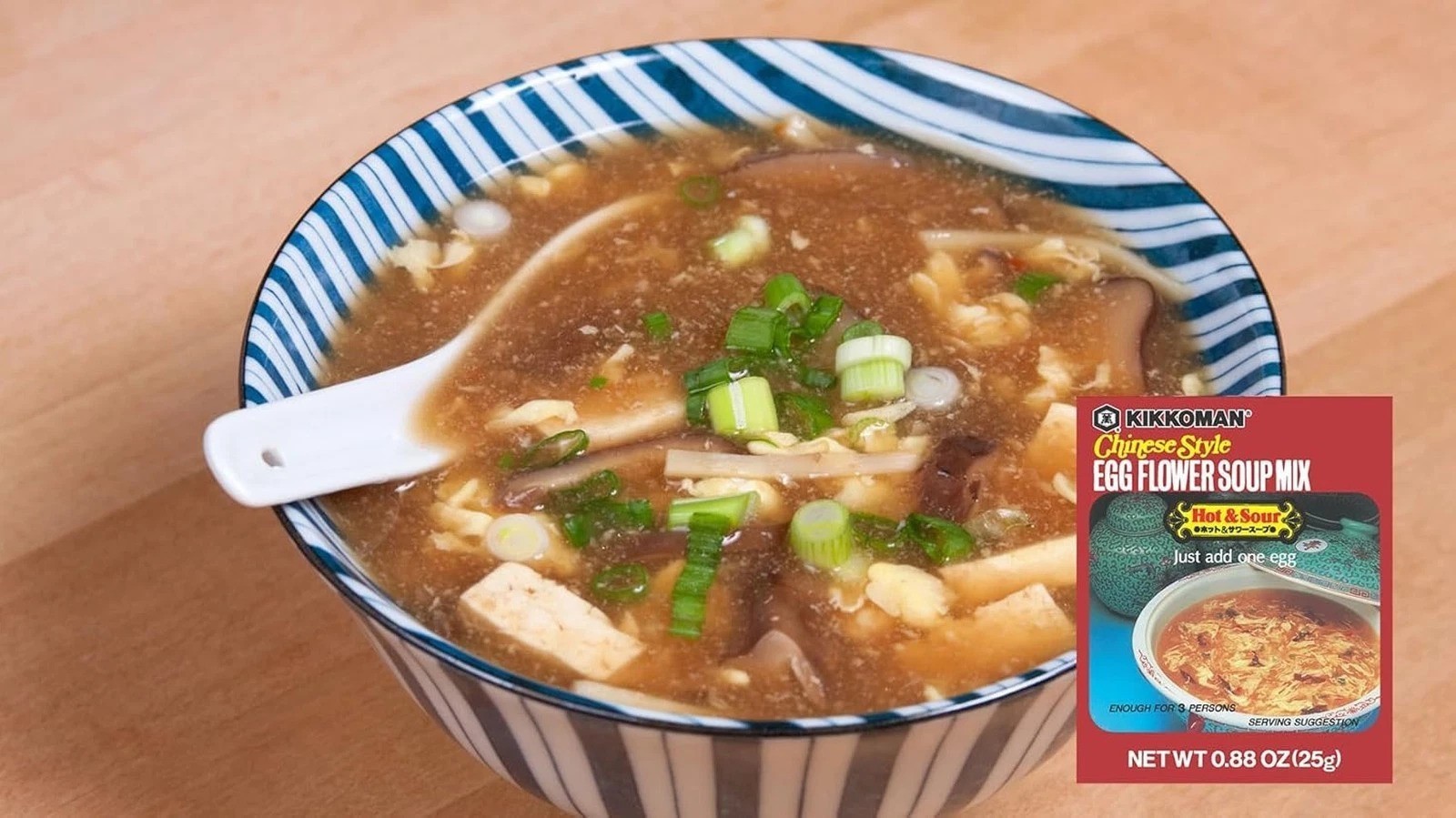 Egg Flower Soup Mix Hot and Sour 0.88 oz Pack of 12 Dry Soup Mixes