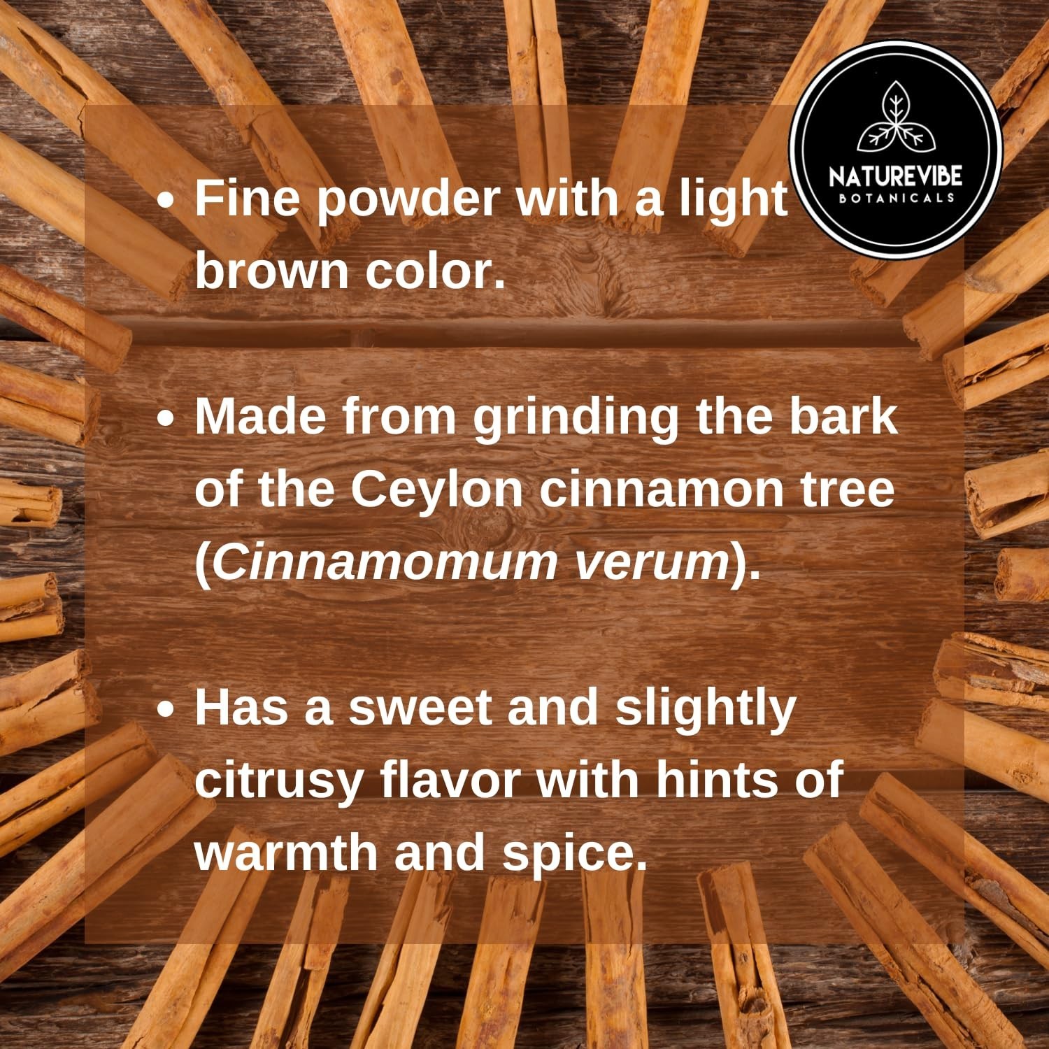 1 lb Ceylon Cinnamon Powder | Natural Antioxidant Spice for Healthy Cooking