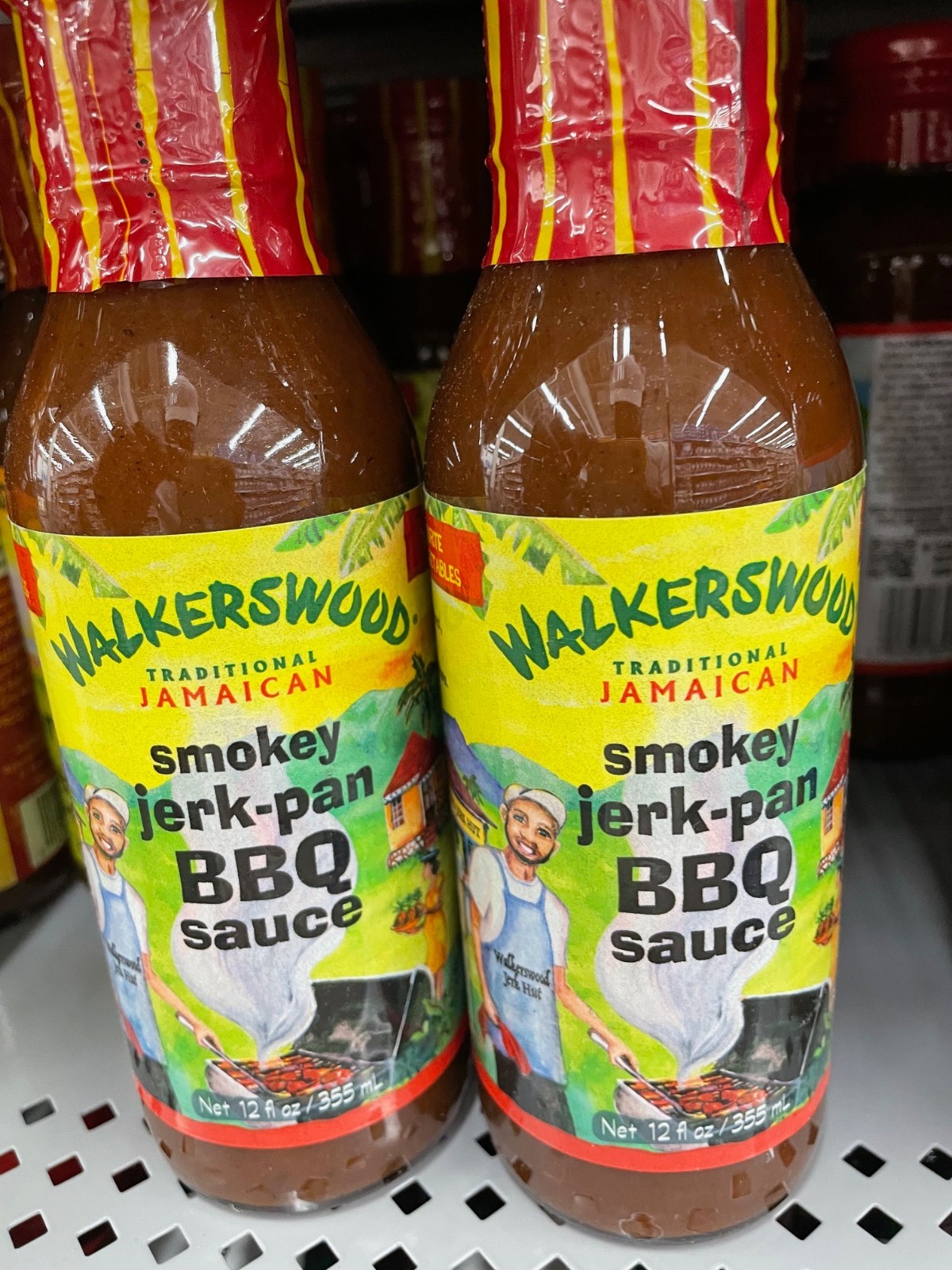 Walkerswood Smokey Jerk Pan BBQ Sauce 12 oz (2 Pack) Jamaican Jerk Marinade