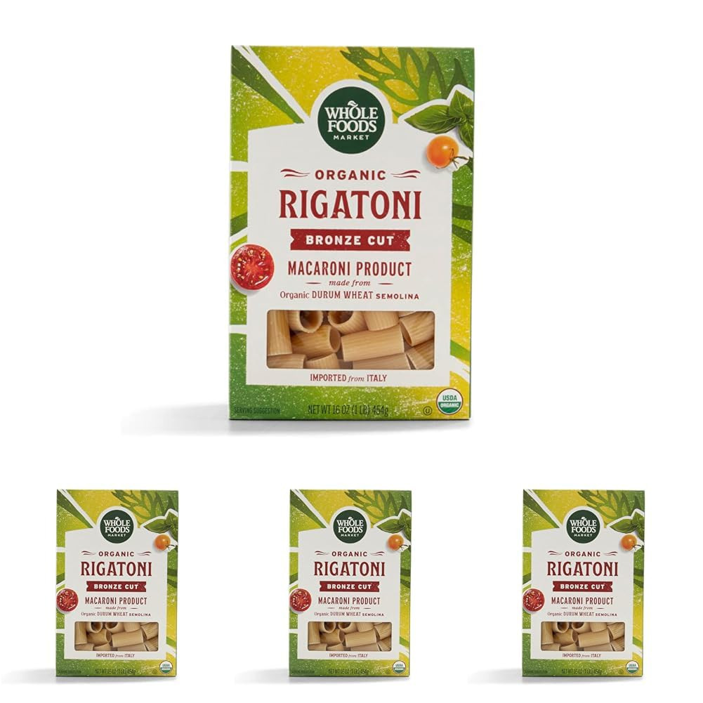 , Organic Rigatoni, 16 Ounce (Pack of 4)