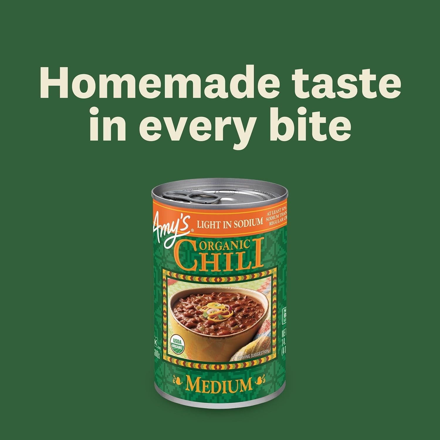 Organic Chili 12pk 14.7oz Cans Light Sodium Gluten Free Red Bean Tofu