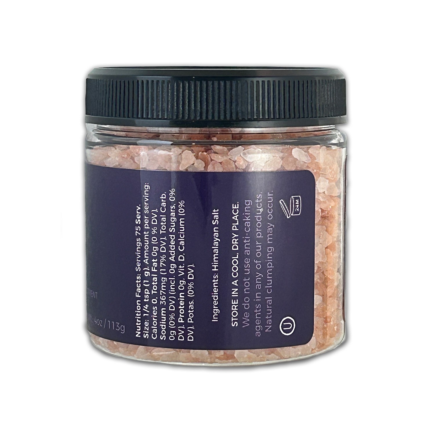 Himalayan Pink Salt, Medium Grain 4oz Jar – USE AS IS OR IN A GRINDER