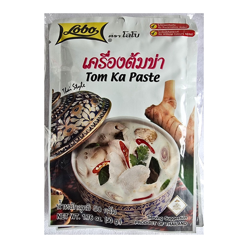Lobo Seasoning Thai Food Cooking Tom Ka Paste Coconut Chicken Soup Cuisine 50gx6