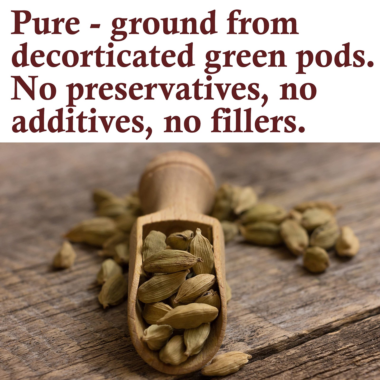 The Spice Way Cardamom Ground – (4 oz) Ground Green Decorticated Cardamom Pow…