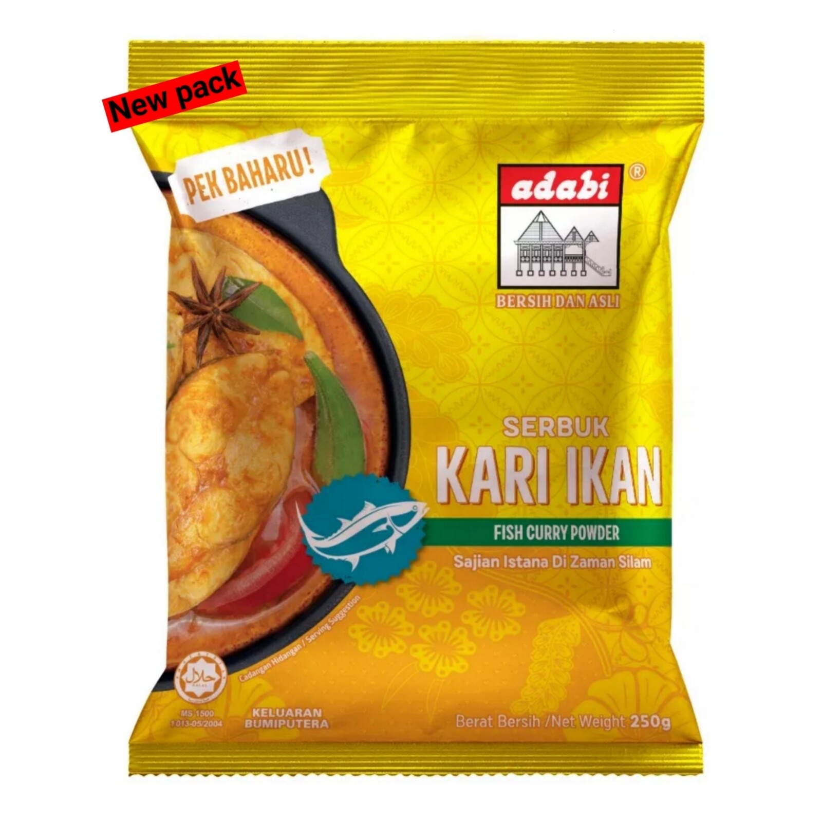 Adabi Chicken & Meat / Fish Curry / Rendang / Kurma Powder 250g Asian Cuisine