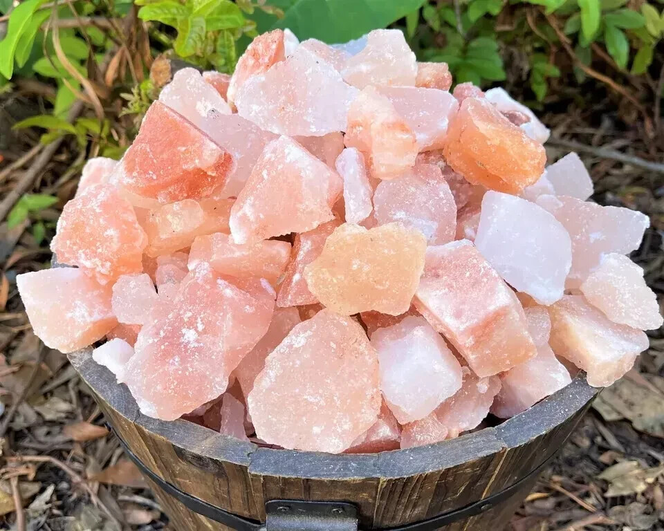 2 LB Salt Chunks Himalayan Pink ROCK 1″–4″ Versatile for Culinary Spa Home Decor