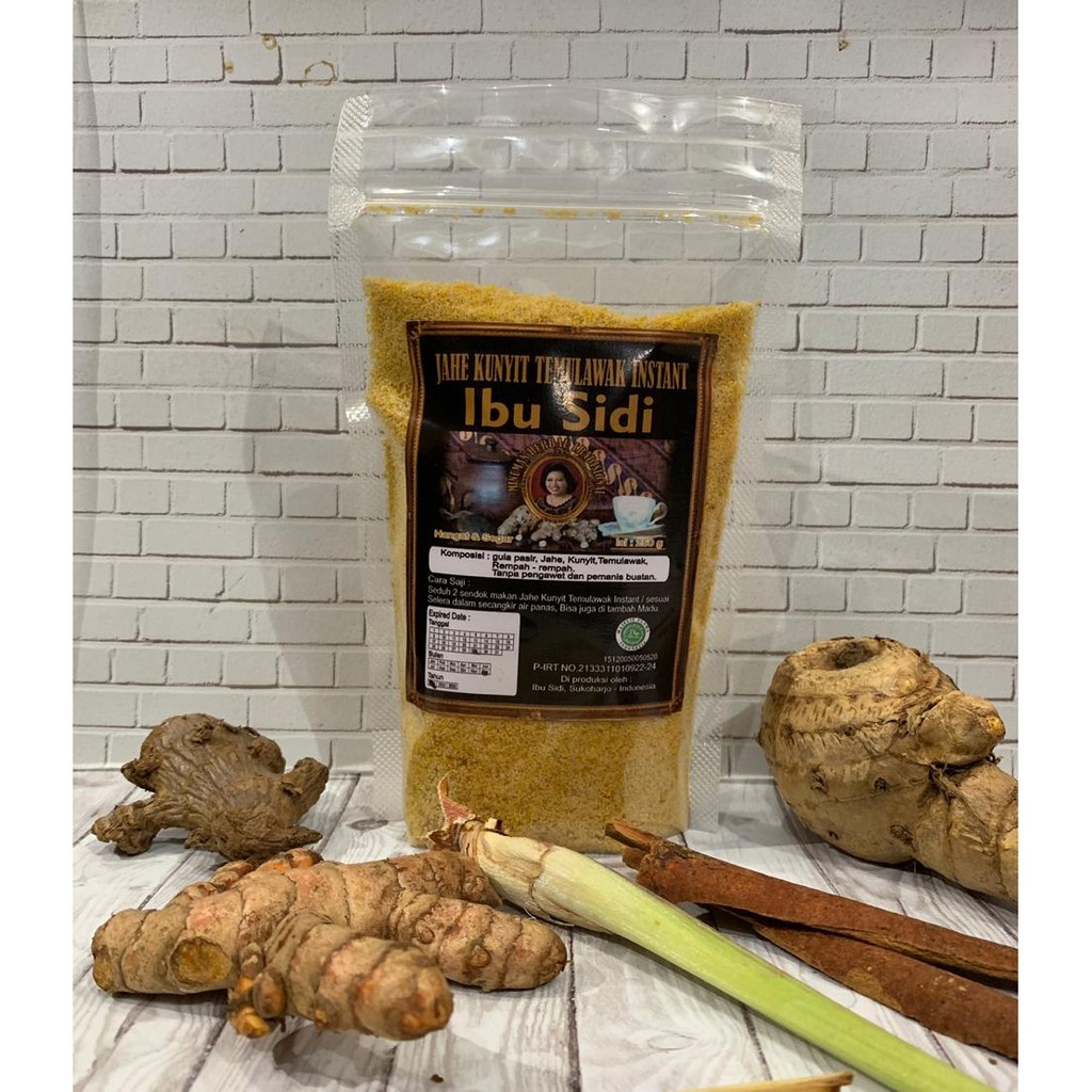 Ibu Sidi Jakute Instant Drink Mix 250g Ginger Turmeric Temulawak 4-in-1