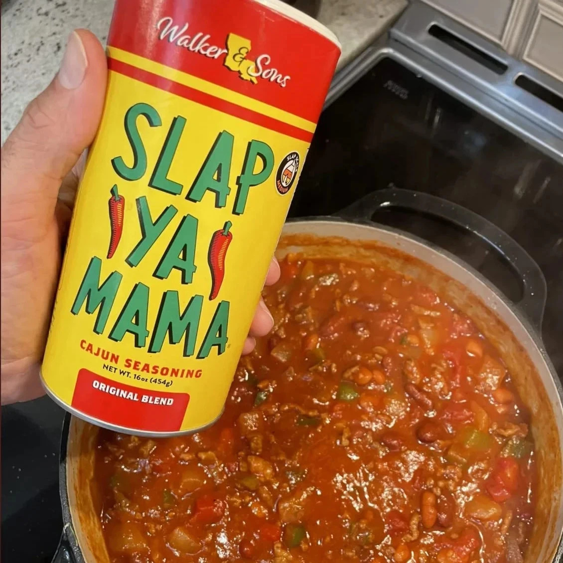 Slap Ya Mama Cajun Seasoning by Walker & Sons, Original Blend, 16 oz Canister –