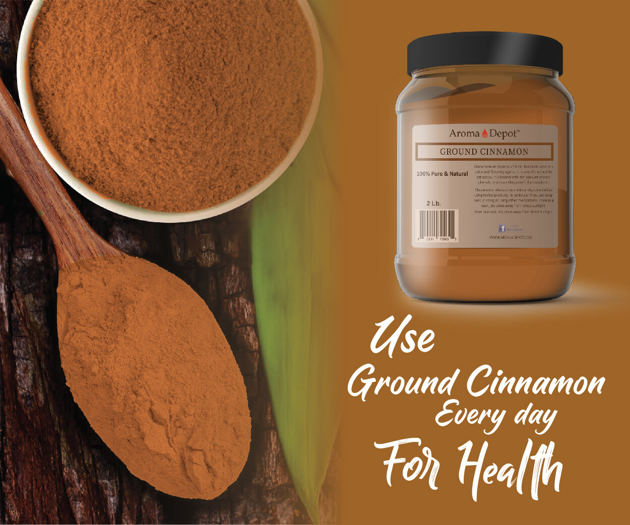 2lb Cinnamon Powder 100% Ground Pure Natural Canela Indonesia Cassia
