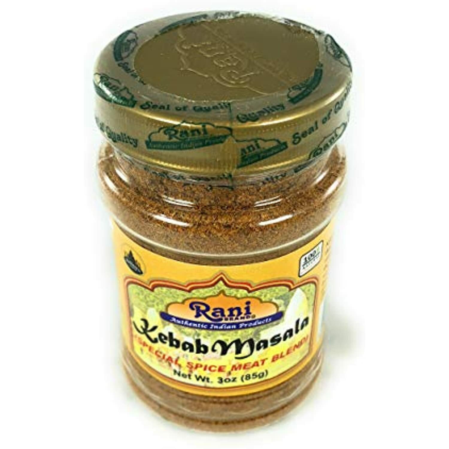 Rani Kebab Masala Indian Spice Blend for Meat Dishes 3oz (85g) ~ PET Jar