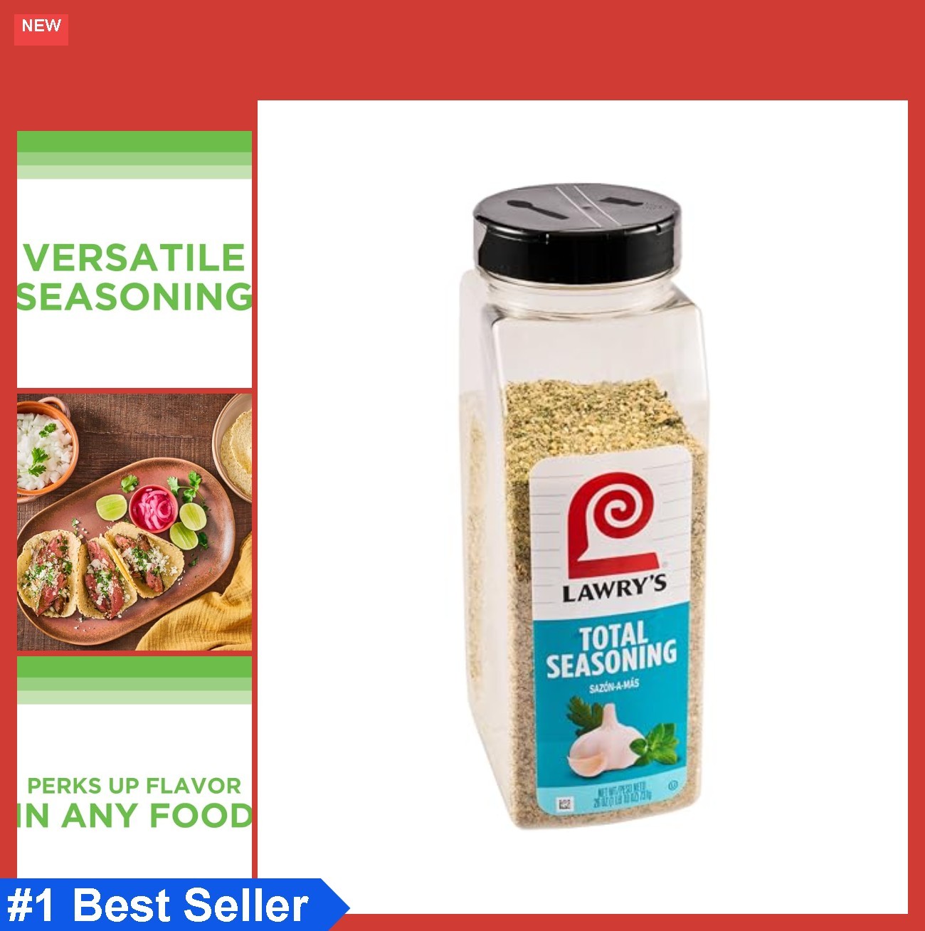 Total Seasoning 26 oz Salt Garlic Oregano Parsley Cilantro Latin Flavor All