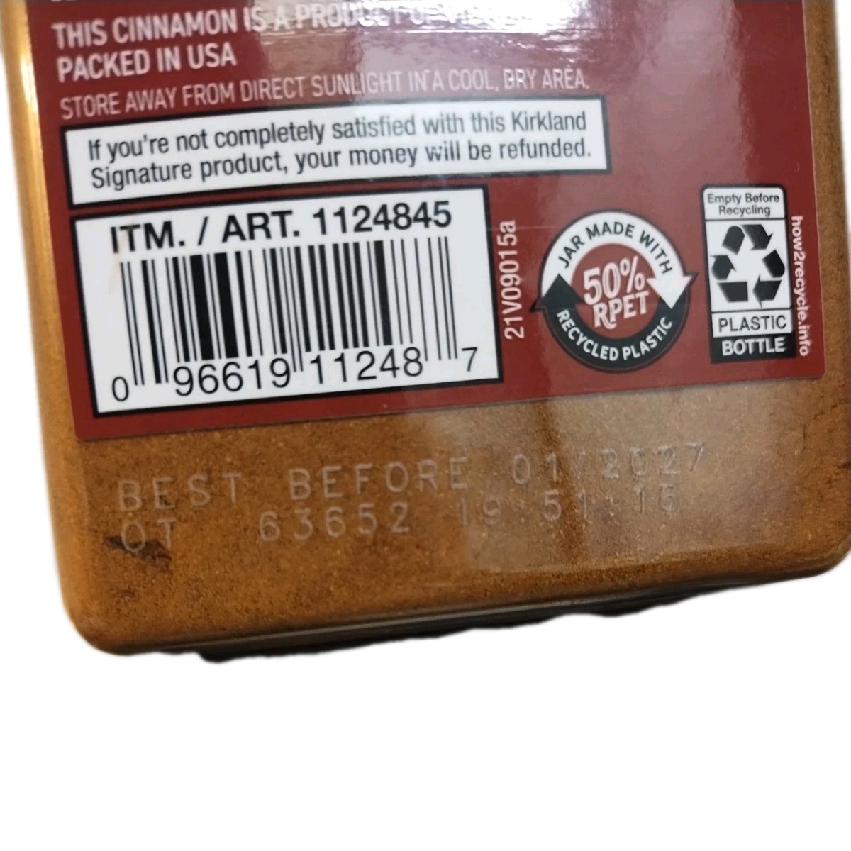 Kirkland Organic Ground Saigon Cinnamon 10.7oz Spice Powder Exp 01/2027