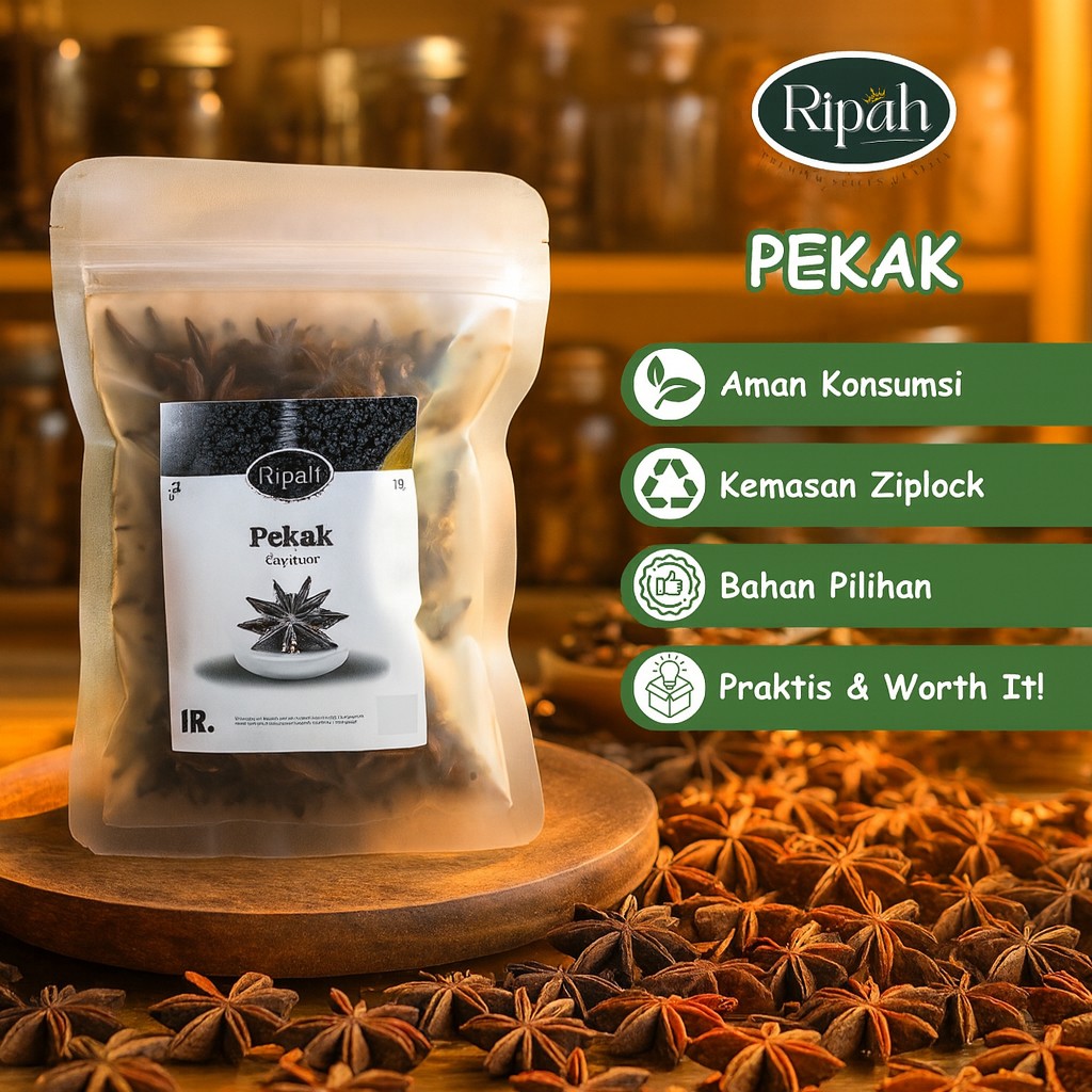25g Star Anise Whole Pekak Culinary Spice Warm Aromatic Pods