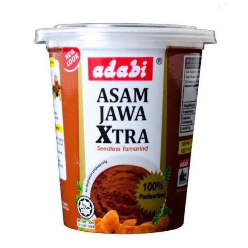 Natural 100% Tamarind Seedless Paste Adabi Malaysia Product 1 Packs 200g Spices
