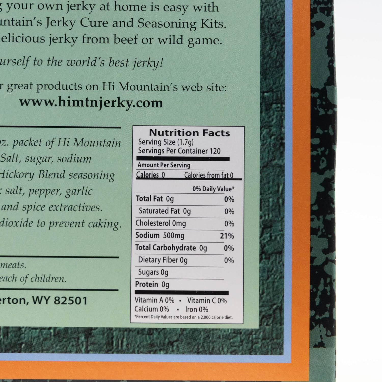 Hi Mountain Jerky HICKORY BLEND Seasoning & Cure Kit – 1 Box