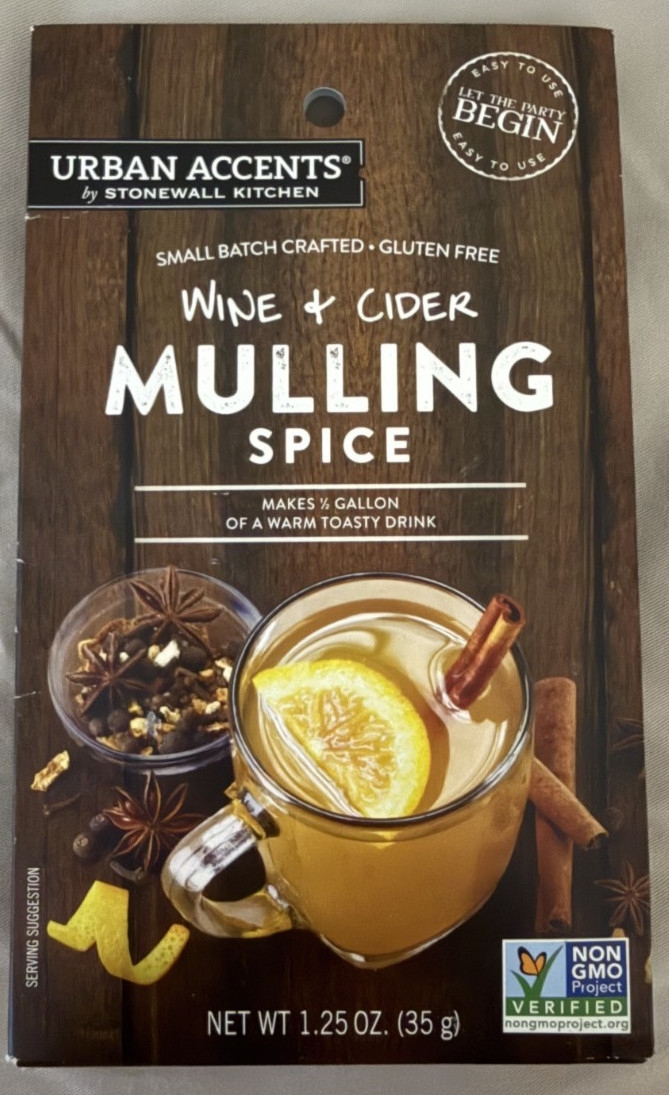 Urban Accents Wine & Cider Mulling Spice Exp 11/14/26 NEW