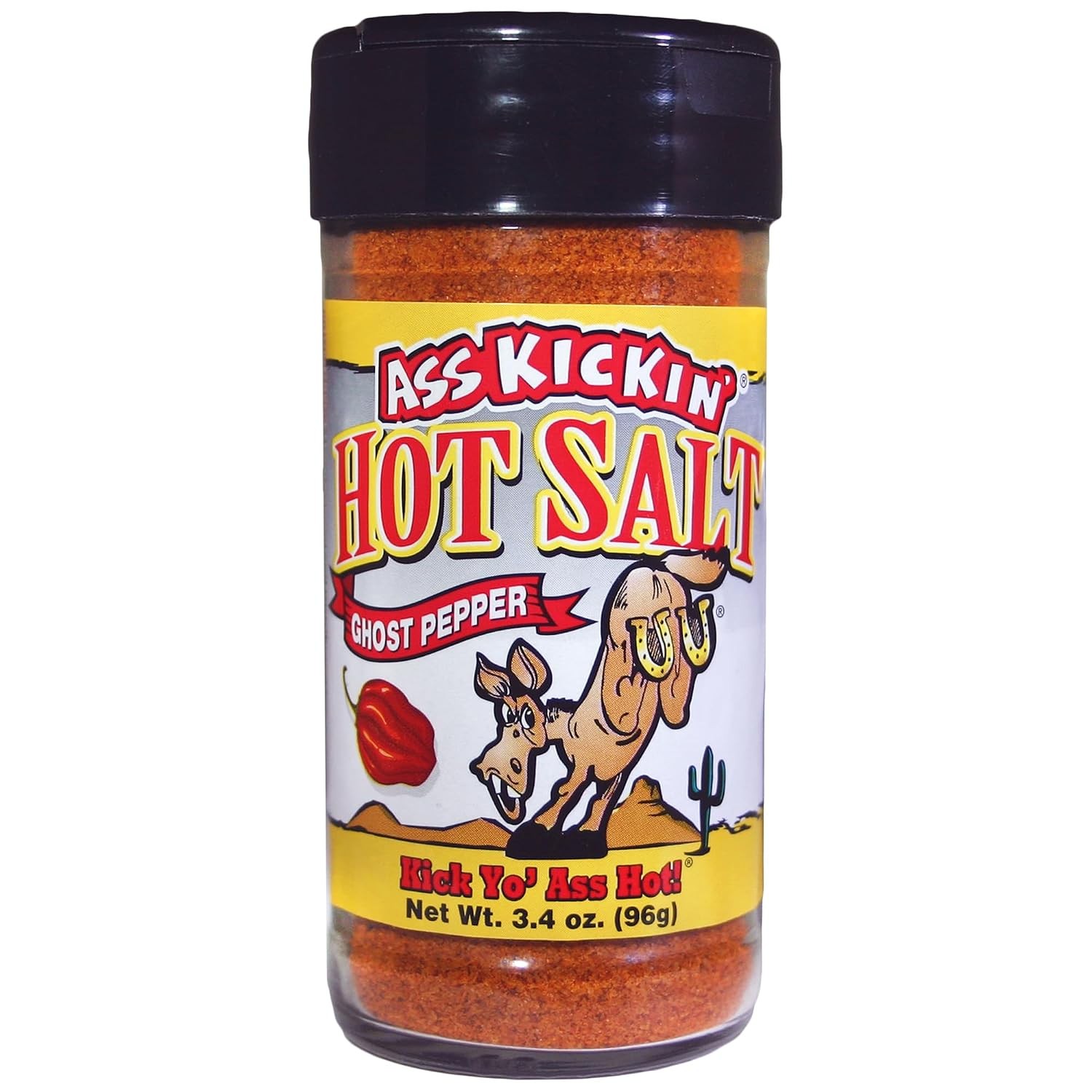 Ghost Pepper Hot Spicy Salt Shaker 3.4 Oz Seasoning with Ghost Pepper Flakes