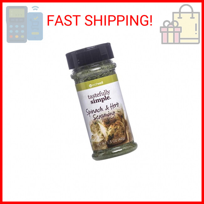 Tastefully Simple Spinach and Herb Seasoning, 1.5 Ounce
